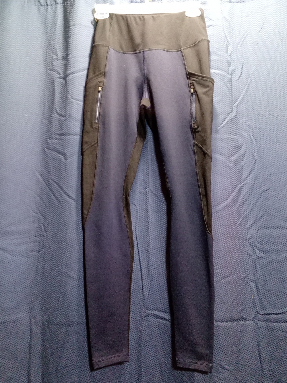 Athena Navy and Black High-Waist Performance Leggings